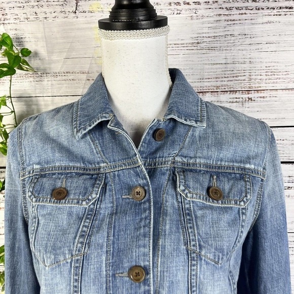 Ralph Lauren Denim Jean Jacket size Small Classic Pockets Casual Western Texan - Picture 5 of 15